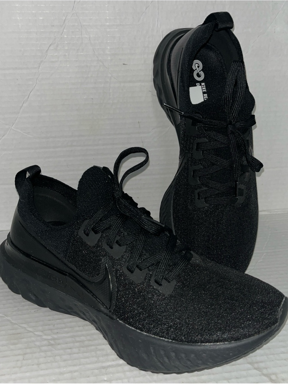 Nike React Infinity Run Flyknit Mens 10 Black CD4371-011 Running Shoes